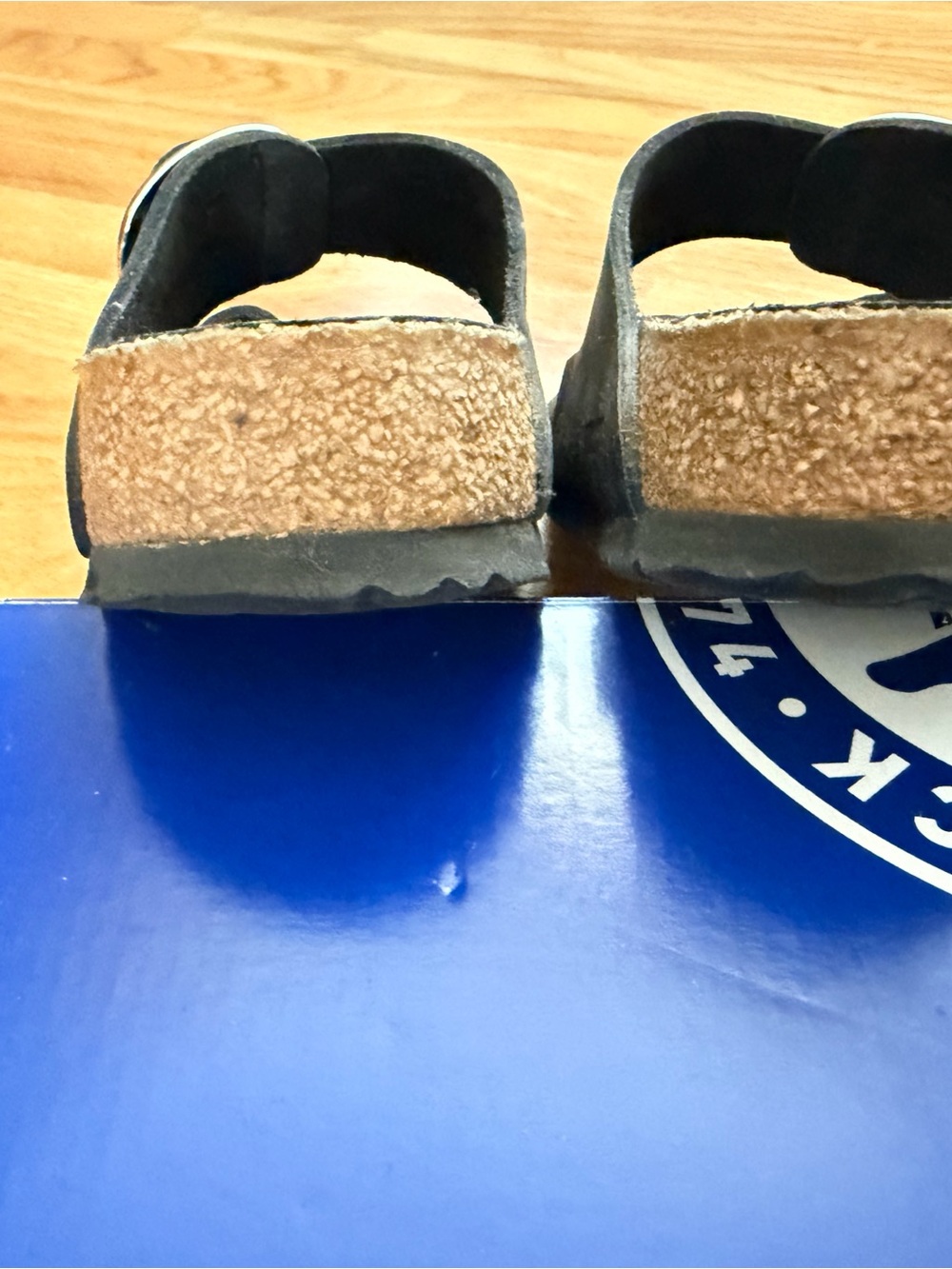 Birkenstock Arizona Big Buckle Sandals - Black Oiled Leather - Picture 6 of 12